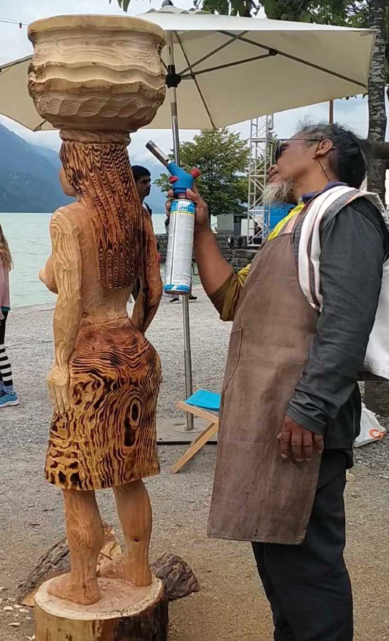 Bergano Gilbert Alberto International Wood Sculpture Symposium, Brienz,Switzerland 2024 a